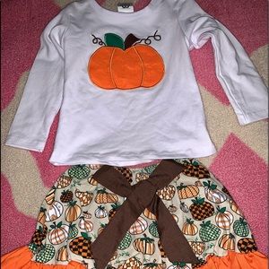 Perfect Autumn Pumpkin 2 Piece Outfit